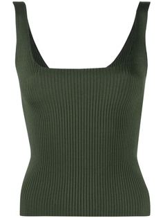 Sandro Paris топ без рукавов с квадратным вырезом