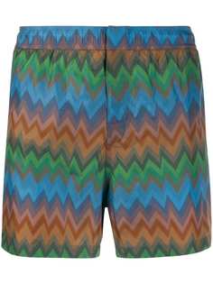 Missoni Mare плавки-шорты с узором зигзаг