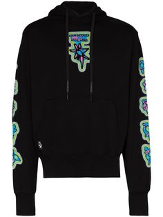 Liam Hodges contrast logo print hoodie