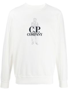 C.P. Company embroidered logo sweatshirt
