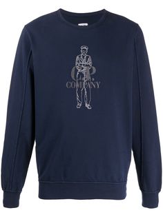 C.P. Company embroidered logo sweatshirt