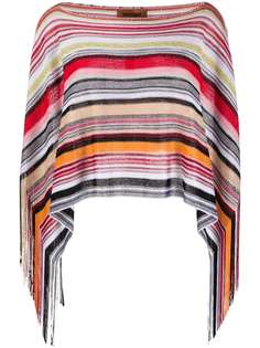 M Missoni knitted stripe pattern scarf