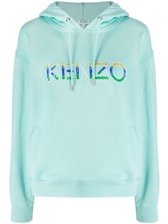 Kenzo beaded logo hoodie