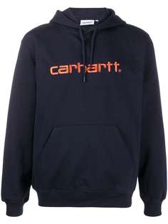 Carhartt WIP logo embroidered hoodie