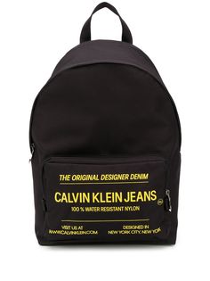 CK Calvin Klein Industrial logo print backpack