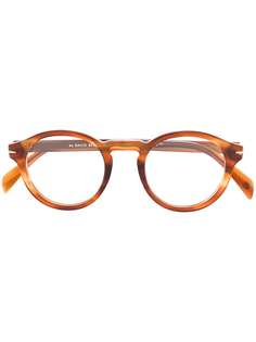DAVID BECKHAM EYEWEAR солнцезащитные очки в круглой оправе черепаховой расцветки