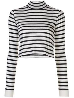 Alexander Wang cropped striped top