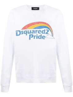 Dsquared2 pride logo print sweatshirt