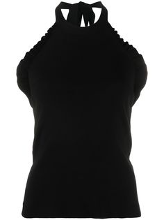 See by Chloé ruffle trim halterneck top