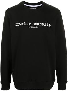 Frankie Morello crew neck logo printed sweatshirt