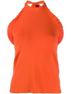 See by Chloé ruffle trim halterneck top