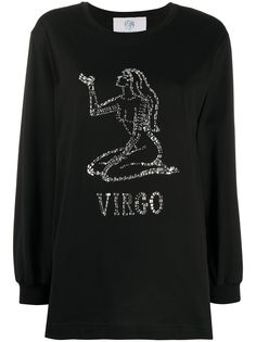 Alberta Ferretti crystal embellished Virgo T-shirt