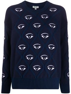 Kenzo eye embroidered jumper