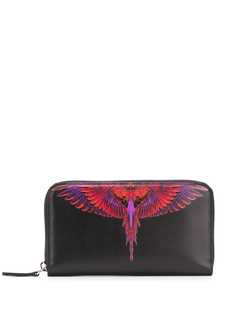 Marcelo Burlon County Of Milan feather-print continental wallet