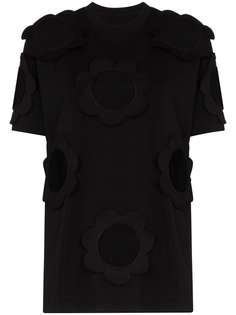 Viktor & Rolf cutout cotton-blend jersey T-shirt