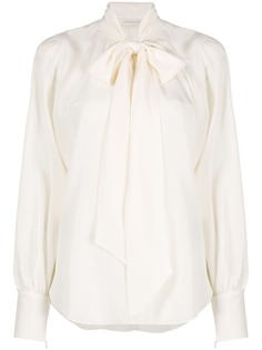 Zimmermann pussy-bow silk blouse