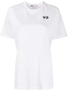 Y-3 rear graphic print round neck T-shirt