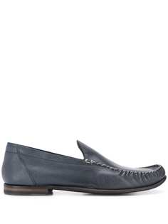 Silvano Sassetti textured stitch detail loafers