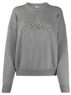 Loewe джемпер с аппликацией и логотипом