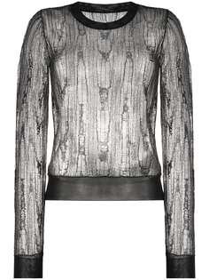 Maison Margiela джемпер с прорезями