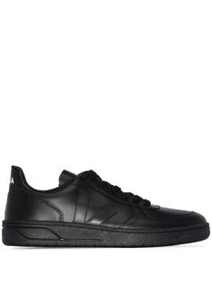Veja black V-10 leather sneakers