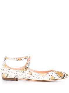 AGL snakeskin-effect ballerina shoes