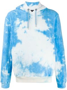 Roberto Collina tie-dye drawstring hoodie