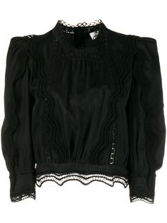 IRO Avil lace trim blouse