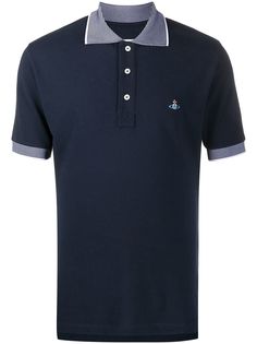 Vivienne Westwood striped collar polo shirt