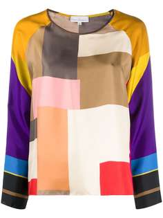 Pierre-Louis Mascia geometric-print silk blouse