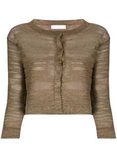 Fabiana Filippi metallic burnout cardigan