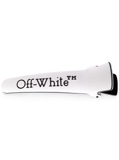 Off-White LOGO HAIR CLIP WHITE BLACK