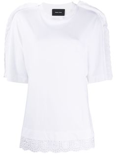 Simone Rocha lace-trimmed oversized T-shirt