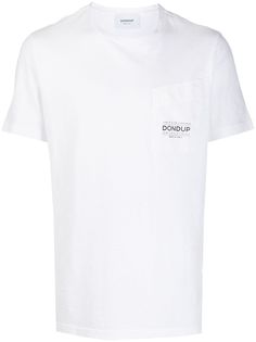 Dondup футболка с карманом и логотипом