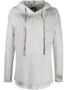 Thom Krom distressed-effect drawstring hoodie