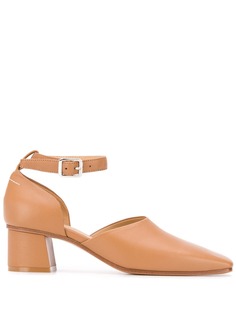 Mm6 Maison Margiela square-toe block-heel pumps