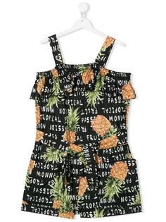 Monnalisa TEEN pineapple-print playsuit