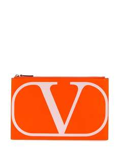 Valentino клатч Valentino Garavani с логотипом VLogo