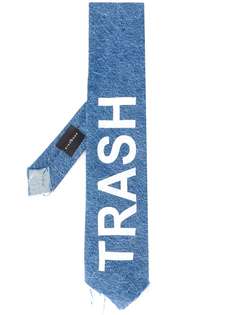 John Richmond галстук с надписью Trash