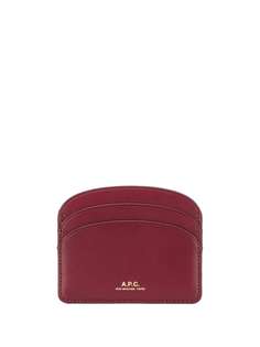 A.P.C. logo-stamp cardholder