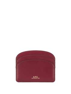 A.P.C. logo-stamp cardholder