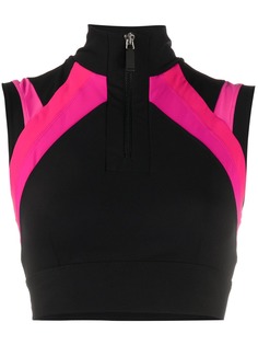 No Ka Oi colour blocked sports top