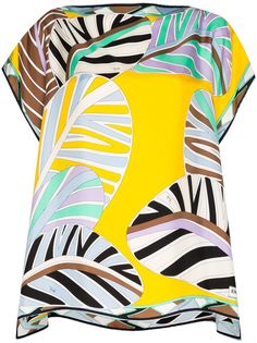 Emilio Pucci Sal print silk kaftan top