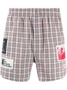 Raf Simons graphic patch shorts