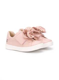 Florens ruffled-bow touch-strap sneakers