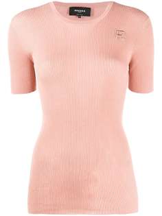 Rochas monogram ribbed-knit T-shirt