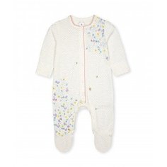 Комбинезон "Цветочки", белый Mothercare
