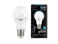 Лампочка Gauss LED E27 16W A60 4100K 102502216
