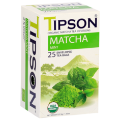 Чай зеленый Tipson Matcha mint
