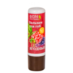 Флора Бальзам для губ Ягодный Flora